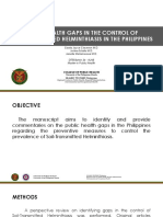 Public Health Gaps in The Control of Soil-Transmitted Helminthiasis in The Philippines