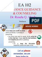 Advance Guidance & Counseling Syllabus