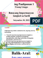 1st Grading Week 1 Araling Panlipunan Batayang Impormasyon Tungkol Sa Sarili