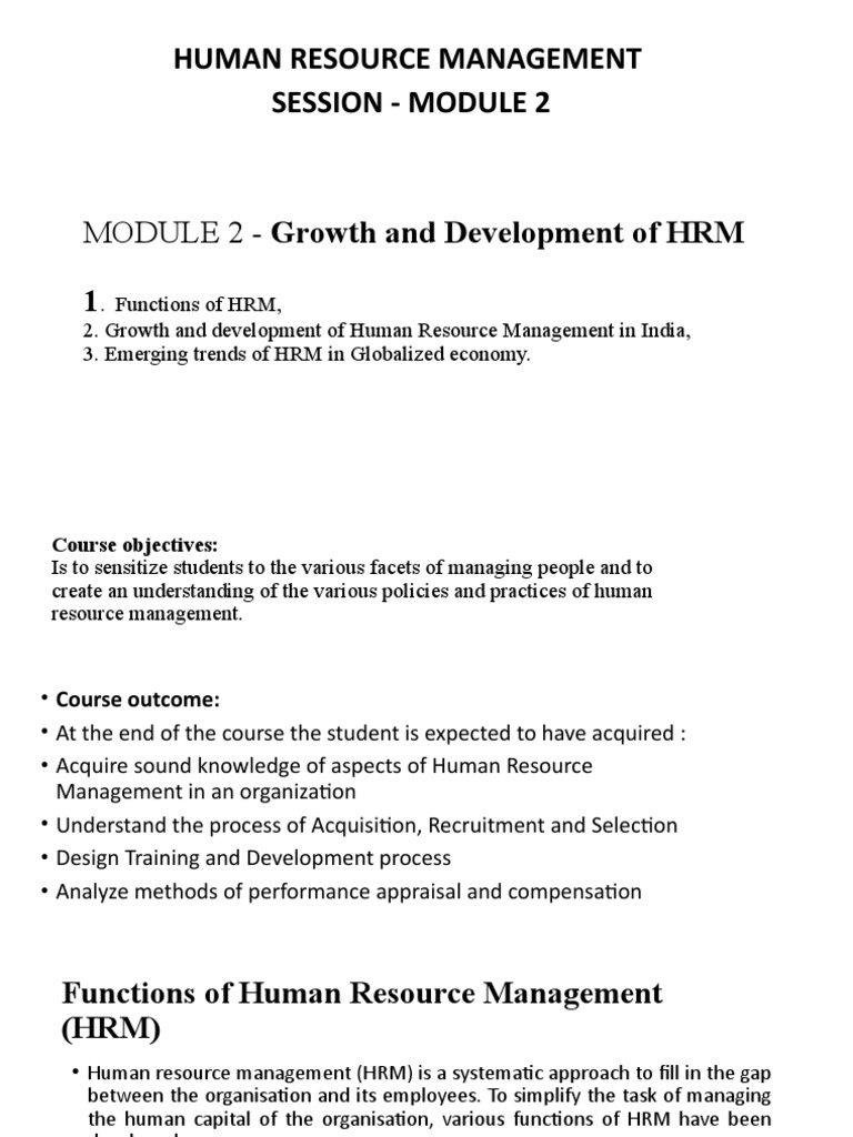  Growth Of Human Resource Management In India 17 Main Reasons For 