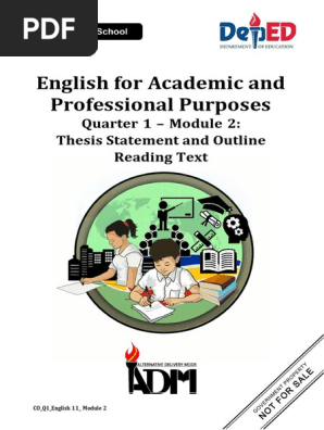 EAPPG11_q1_ mod2_ThesisStatementandOutlineReadingText_v2