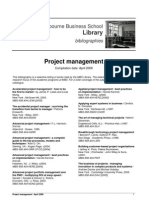 Melbourne Business School Library Project Management Bibliography