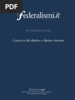 Crisi e certezza del diritto