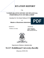 Dissertation Report: M.J.P. Rohilkhand University, Bareilly