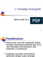 Pengantar Kriptografi Modul Pertemuan 2