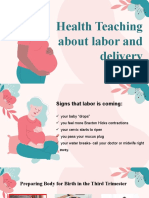 Health Teaching About Labor and Delivery