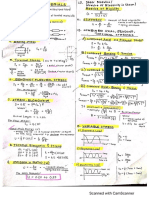Machine Design Formula Summary