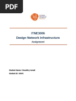 ITNE3006 Design Network Infrastructure: Assignment