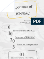 Importance of HSN & SAC