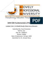GEN 530-Fundamentals of Research