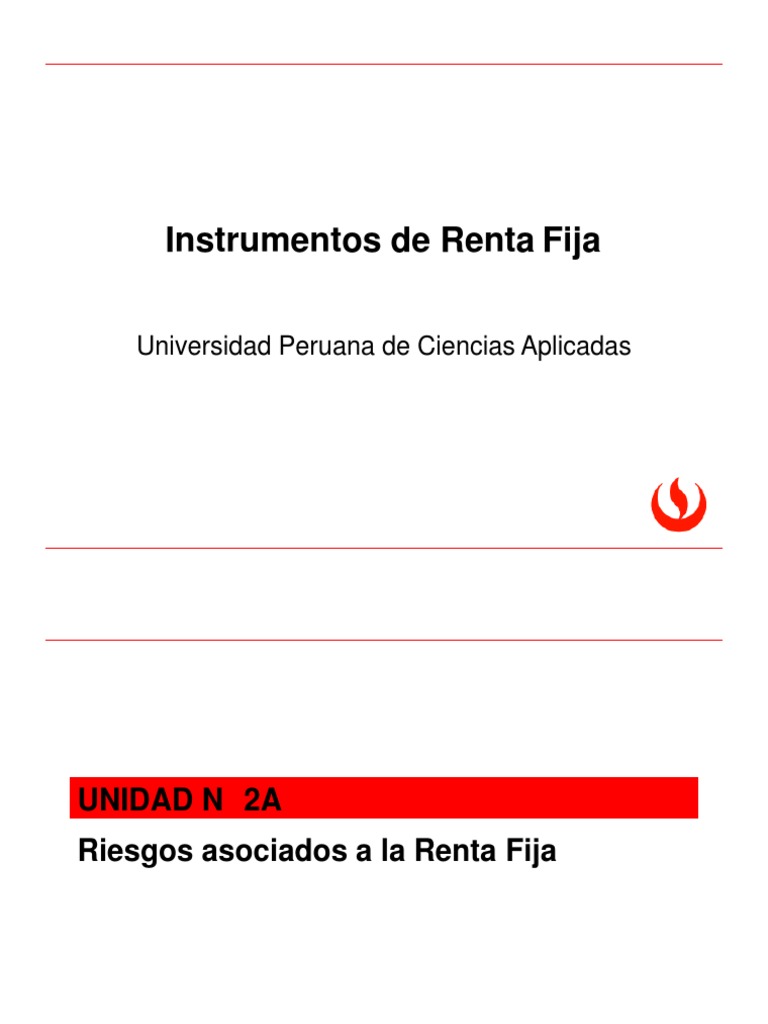 AF132 Instrumentos de Renta Fija - Unidad 2 | PDF | Renta Fija | Opción ...