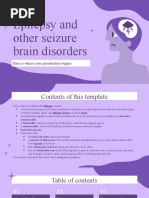 Epilepsy and Other Seizure Brain Disorders by Slidesgo