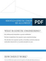 Should Genetic Engineering Be Allowed