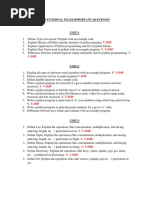 V.Imp V. V.Imp V. V.Imp: PPSP External Exam Important Questions