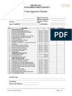 SIC - Crane Inspection Checklist