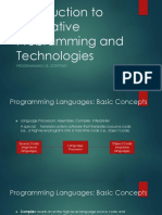 Introduction To Integrative Probramming and Technologies Part 1