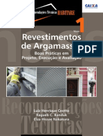 Revestimentos de Argamassas (Capa)