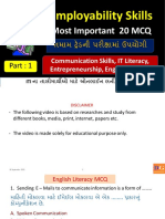 Employability Skills: Most Important 20 MCQ