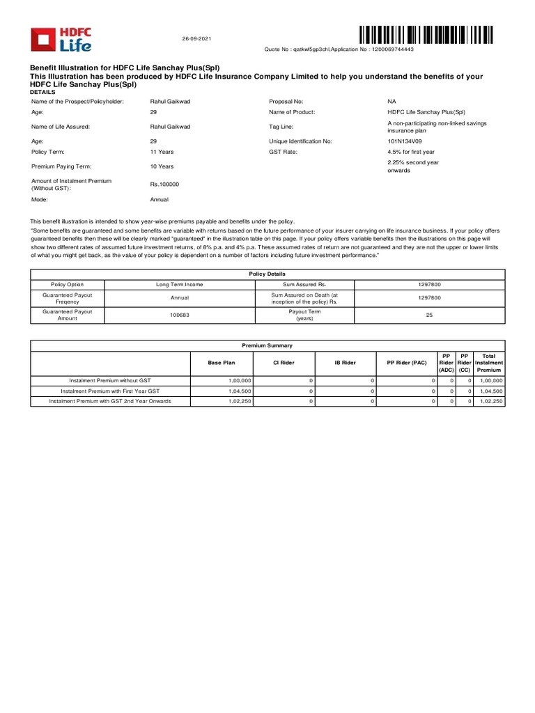 Illustration Qatkwl5gp3chl | PDF | Life Insurance | Insurance