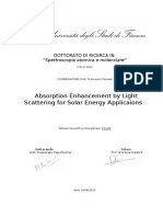 Absorption Enhancement by Light Scattering For Solar