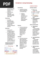 Introduction To Nursing Pharmacology