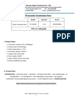 家用 Quotation 150LPH seawater desalination machine