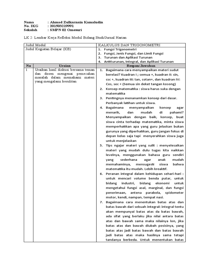 LK 2 - Modul 3 | PDF