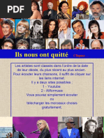 Nos Chanteurs Disparus