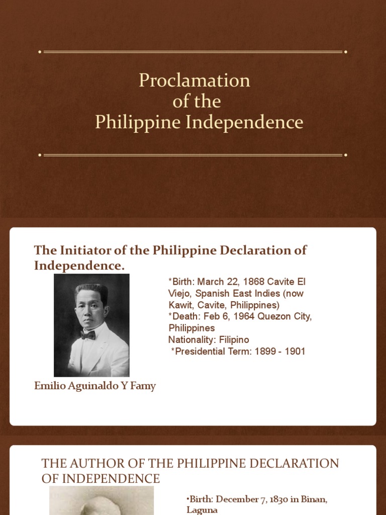 Philippine Independence Proclamation 1898 | PDF | Travel | History