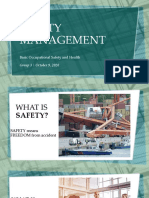 Safety Management: Basic Occupational Safety and Health