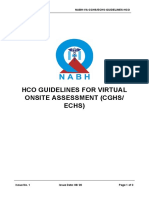 HCO Guidelines For Virtual Onsite Assessment