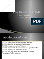 The Basics of HTML