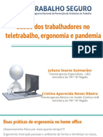 Saúde Dos Trabalhadores em Tempo de Pandemia Teletrabalho e Ergonomia