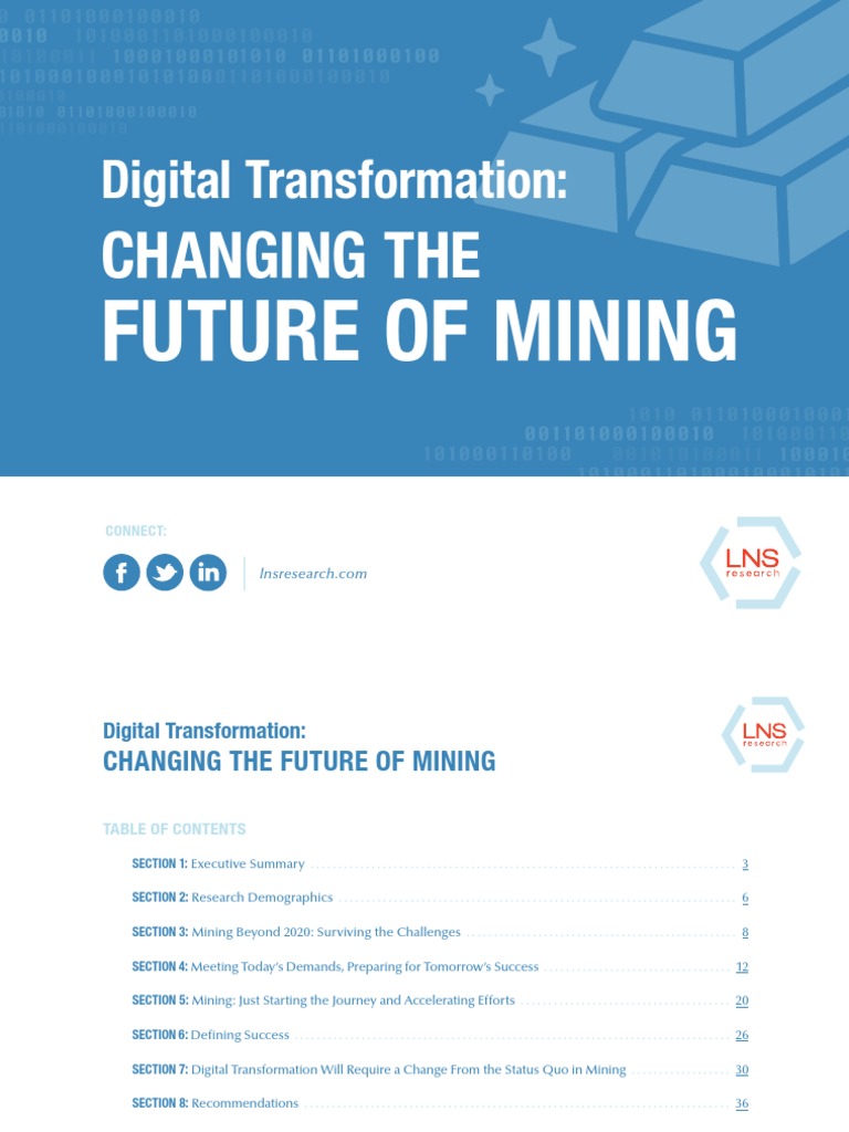 Digital Transformation Changing The Future of Mining Lns | PDF ...