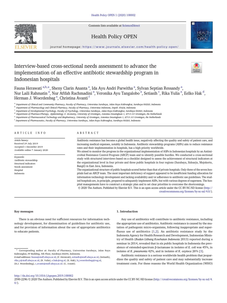 Health Policy Open Sciencedirect PDF Hospital Health Care
