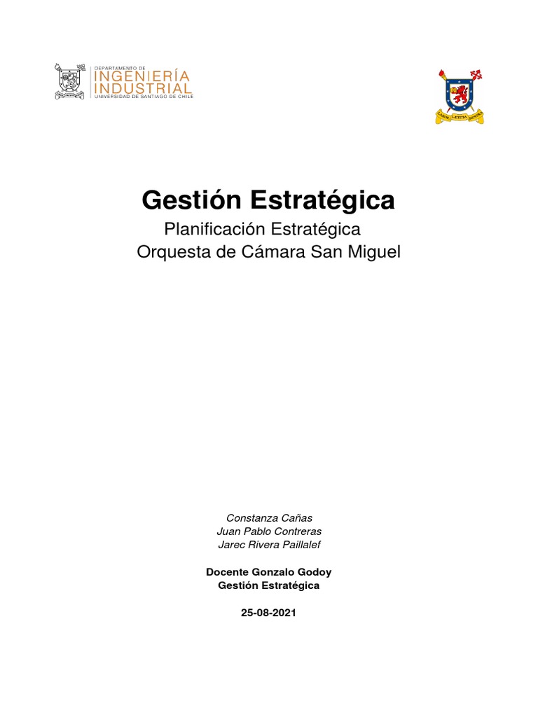 Estrategia y Gestión de la OCSM | PDF | Chile | Orquestas