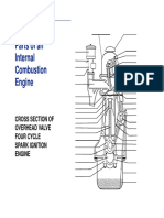 Parts of An Internal Combustion Engine: Cross Section of Overhead Valve Four Cycle Spark Ignition Engine
