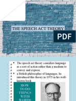The Speech Act Theory