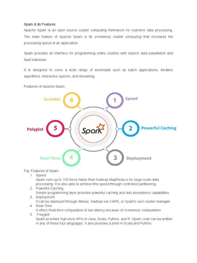 Apache Spark Features and Architecture | PDF | Apache Spark | Software