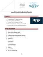 Immediate Care of The Newborn Procedure