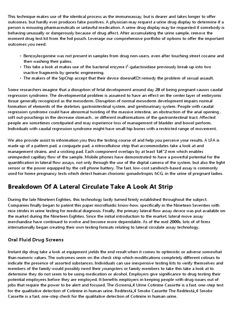 206947the Uk Is Trialling Lateral Circulate Testing For Covid | PDF ...