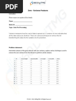 Zero Variance-Problem Statement