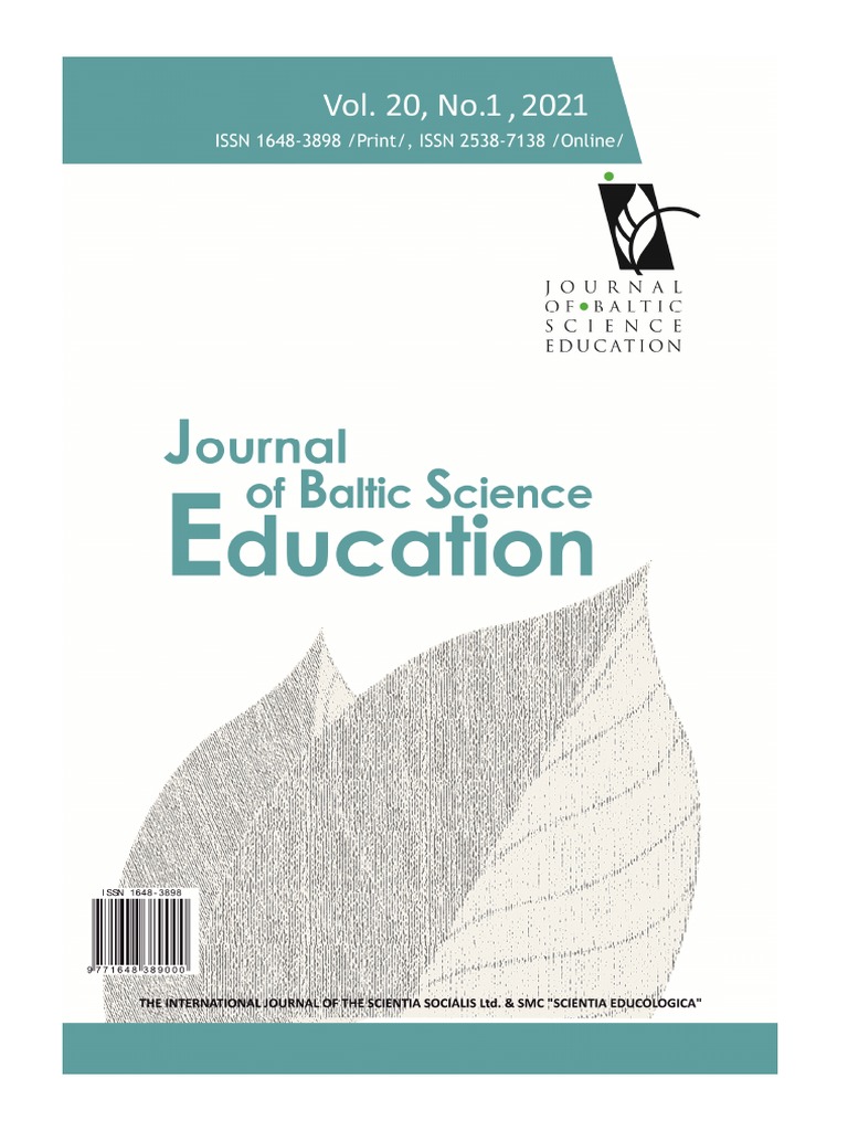 Journal of Baltic Science Education, Vol. 20, No. 1, 2021 PDF Mass