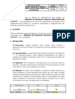 PSST-11 Procedimiento Seguro para Trabajos en Excavaciones