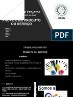 TRAB - Plan e Proj - Produto Ou Serviço