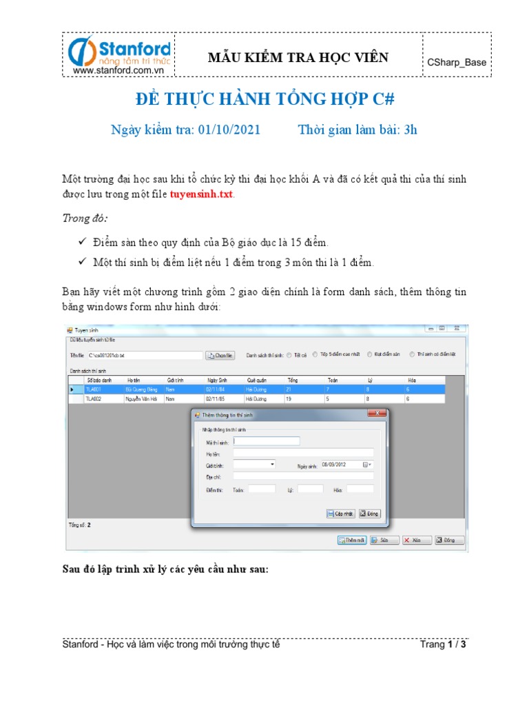 BaiKT - ThucHanh TH M03 | PDF