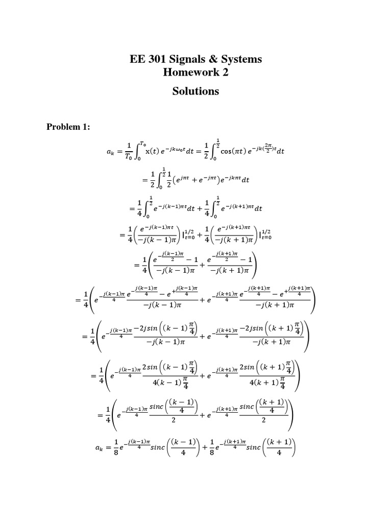 Fourier Series Problem Solutions | PDF | Fourier Series | Algorithms