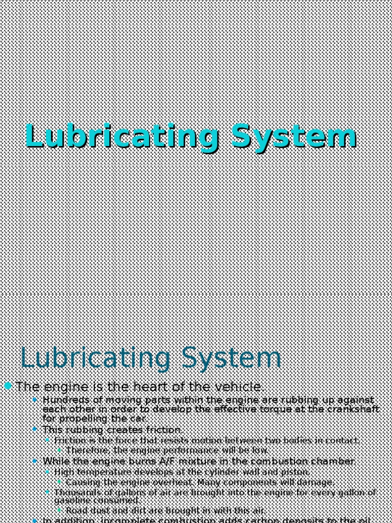11 Lubricating System | PDF | Motor Oil | Engines