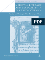 Annette Volfing - Medieval Literacy and Textuality in Middle High German - Reading and Writing in Albrecht - S Jungerer Titurel (Studies in Arthurian and Courtly Cultures) (2007)