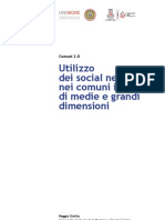 Comuni 2.0: l'utilizzo dei social network nei comuni italiani di medie e grandi dimensioni